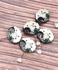 5Pcs SL68 Quartz Watch Movement Replacement Kit for DIY Watch Repairers, metal construction, compact and durable on wooden surface