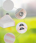 Close-up of All-Weather Rectangle Sun Shade Sail For Outdoor Porch And Patio, grommet, and fold detail