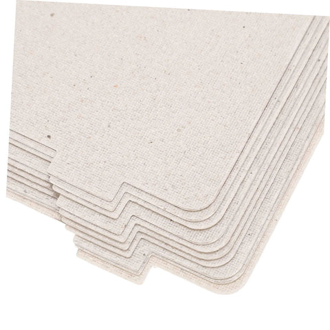 10-Piece Microwave Waveguide Cover Kit with Heat Insulation Mica Sheets, stack of rectangle sheets, texture detail visible