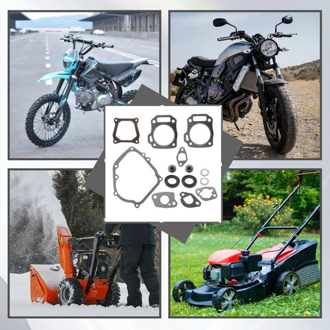 Gasket Set Kit For Predator 212cc 224cc Small Engine Rebuild Fits Tillotson Lifan Ducar Locin on bikes and machinery backdrop