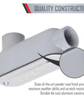 Rigid Three Inch LB Conduit Body Assembly With Die Cast Aluminum Stamped Aluminum Cover showcasing gray finish and inlet