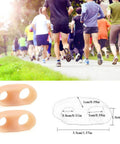 Gel Toe Buddy Corrector Kit For Little Toes With Double Hole Design next to runners in a park