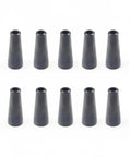 Top 10 MIG Flux Core Gasless Nozzles KP1939-1 Compatible With Lincoln, Forney, Chicago Electric Welders Tweco Mini One Inch Tip Kit set of 10 black bakelite nozzles.