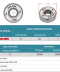 608-2RS Skateboard Bearings 8x22x7mm High Speed Smooth And Durable For Longboards Inline Skates Rollerblades specifications
