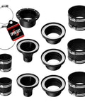 4 Inch Magnetic Dust Collection Kit Featuring High Grade N52 Snap On Fittings, accessories including connectors and clamps for quick connect.
