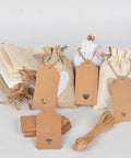 Assorted Burlap Jewelry Pouches Set Of 51 Small Gift Bags For Weddings And Special Occasions Stylish Packaging With Tags