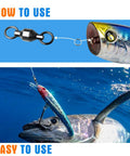20 Piece Pro Grade High Strength Fishing Swivels With Ball Bearings, Stainless Steel Connectors For Freshwater And Saltwater, Built Tough Copper And Steel Construction, Weatherproof, Rust Resistant Tackle For Anglers, used on fishing lure