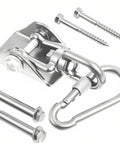 Heavy Duty 360 Degree Swing Hanger Kit For Wooden And Concrete Sets 304 Stainless Steel 1000 Pound Capacity 2 Pack Rotating Hardware