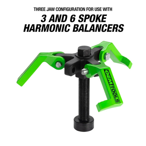 Versatile 2 And 3 Jaw Harmonic Balancer Puller For 3, 4, And 6 Spoke Balancers, Heavy Duty Engine Pulley Puller For Ford Coyote