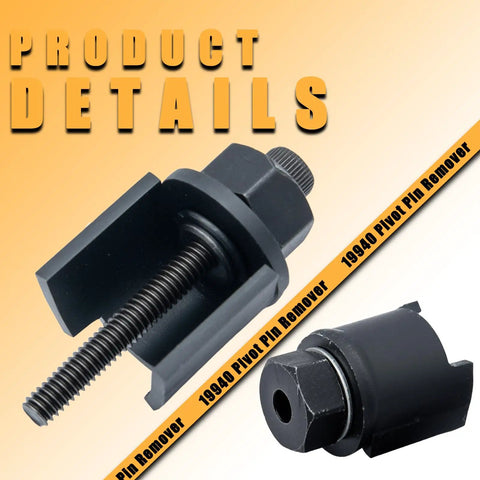 Pivot Pin Remover Tool For Saginaw Tilt And Telescoping Steering Columns LIS19940 Compatible Pro Grade Heavy Duty Steel Build For Quick Pin Disassembly And Reliable Auto Shop Repairs On GM Ford Chrysler Jeep, black steel close-up