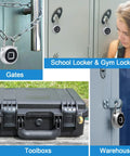 Biometric Fingerprint Padlock With Bluetooth App Control No Key Needed For Locker Or Gym Storage Luggage Water Resistant Design