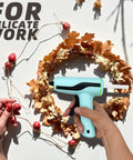 Crafting with the Cordless Hot Glue Gun Kit With Rechargeable Built In Battery Smart Auto Off 2Ah, Mini Glue Gun in action