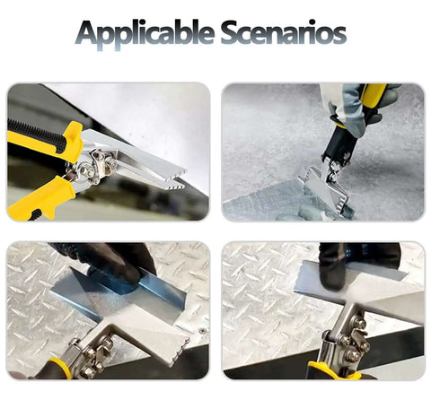 3 Inch Hand Seamer For Sheet Metal Heavy Duty Bender And Flattener Pliers With Curved Jaws in metalworking scenarios