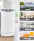 Compact Portable Washer With Smart Auto Cycles And Delay Start Control in a bright room, ideal for apartments and dorms.