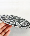Wide Pedal Crank Kit One Piece Crank for Two Stroke Gas Motorized Bicycle 48cc 66cc 80cc Black 44 Tooth Sprocket detail