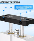 Close-up of mounting plate on Dual Rod Double Acting Pneumatic Air Cylinder With 32mm Bore And 75mm Stroke, aluminum body
