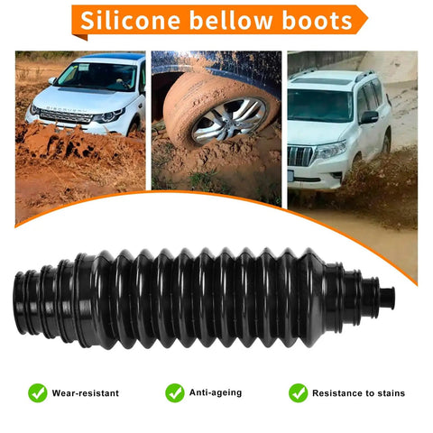 Rack And Pinion Boot Kit With Silicone Inner Tie Rod Boots, Bellows And Clamps for waterproof and dustproof protection