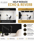 Comparison of space with and without Level Up Your Space With These Dope High Density Egg Crate Acoustic Foam Panels 2 Pack 48x24x2.