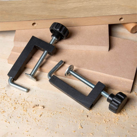 Universal Fence Clamps for Woodworking Set of Two Fits Table Saw and Miter Saw Router Table and Drill Press Fences