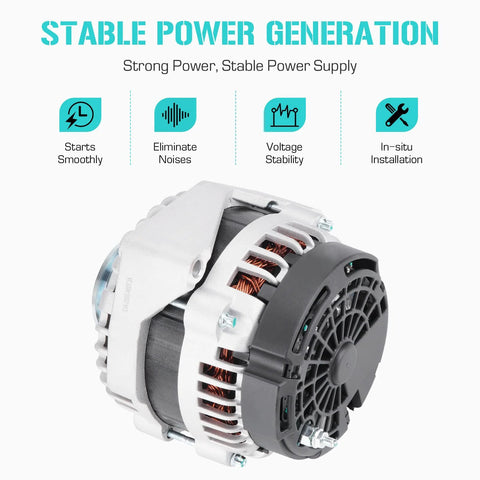 Alternator Replacement For GM SUVs And Trucks 2007 To 2014 Escalade Avalanche Suburban Silverado Tahoe GMC Sierra Yukon 6.2L