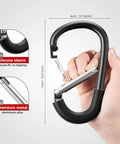Heavy Duty Stroller Hooks For Bags And Gear, Universal Clips And Hooks For Easy Baby Travel, large aluminum alloy clip in hand