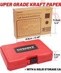 32 Piece Screw Extractor Kit With Left Hand Drill Bits And Hex Adapter packaging and red storage case