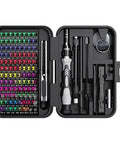 The Ultimate 132 In 1 Screwdriver Set With Torx Magnetic Bits And Nifty Storage Case For Awesome Hand Repair Jobs That Rock Your DIY Gear, open case