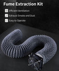 Ender Plus 3D Printer Enclosure Fan Extraction Kit with flexible exhaust hose and fan for smoke exhaust.