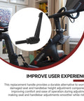 Heavy Duty Alloy L-Handle Replacement For Exercise Bike Seat And Handlebar Height Adjustments Fits Vertical Post Up And Down