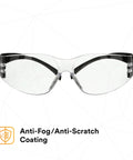SecureFit 100 Series Safety Glasses 100 Pack On The Job With Anti Fog Anti Scratch Clear Lenses ANSI Z87 Impact Rated