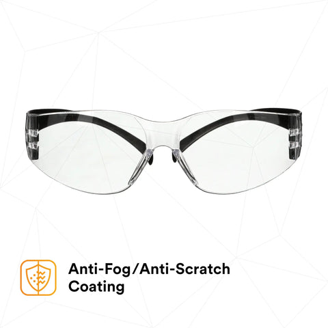 SecureFit 100 Series Safety Glasses 100 Pack On The Job With Anti Fog Anti Scratch Clear Lenses ANSI Z87 Impact Rated