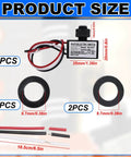 Two Pack 120V To 277V AC Photocell Light Sensor Switches with four nuts and two washers for outdoor lighting