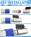 Diagram showing T Style One Quarter Inch NPT Male Automotive Air Plug 20 Pack Heavy Duty Hardened Steel with Nickel Plating