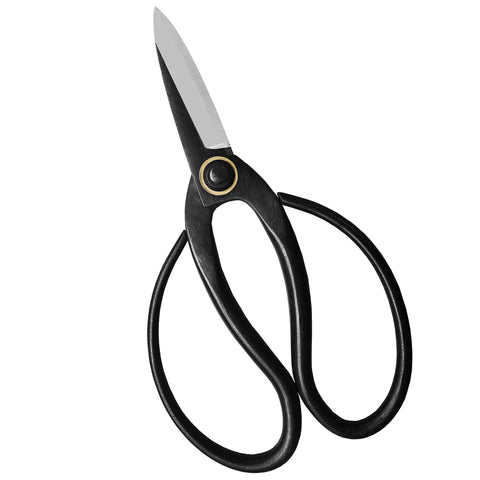Pro Grade Bonsai Scissors 7.3 Inch For Pruning And Floral Arrangements, high carbon steel blades, narrow openings access