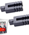 Plastic Peel Away Stackable Shims For Leveling 32 Piece Set, 3 1/2 Inch Length, 1/16 Inch Thickness, U Shape Bolt Hole 5/8 Inch Tile Spacers