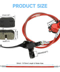 Beefed-Up Mini Bike Hydraulic Disc Brake Kit For Baja DB30 Doodle Bug Blitz with 180mm rotor, master cylinder, and caliper