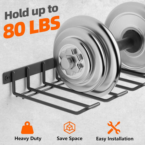Power Tool Organizer Wall Mount For Cordless Drill And Tools, Heavy Duty Garage Storage Rack holding metal weights