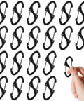 20 Pack Heavy Duty Zipper Clips Anti Theft Carabiner Clips For Backpacks Luggage And Purses With Double Sided Spring Lock Key