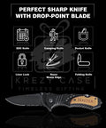 Personalized Groomsmen Pocket Knife Gift For Best Man And Groom Custom Engraved Folding Knife product display