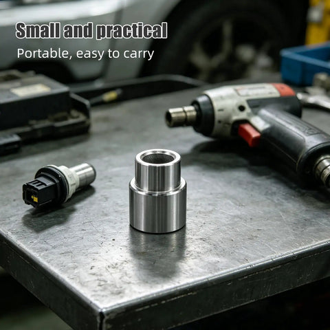 Tall Truck Lift Extension Adapter With 1.38 Inch Lift Heightening Leg and 1.54 Inch Hole Jack Riser, steel, on table