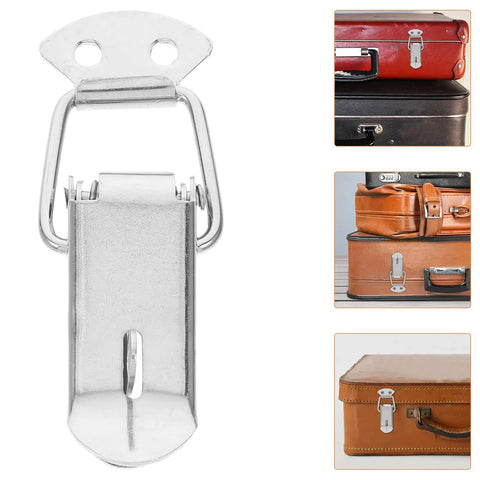 Spring Loaded Toggle Latch Catch Stainless Steel Lockable Clip for toolboxes and suitcases on luggage
