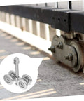 Heavy Duty Sliding Door Wheel Set With Steel Track Roller For Barn Doors And Wardrobes Smooth Glide Replacement Kit