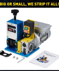 Super Cool Automatic Wire Stripping Machine Electric Copper Stripper Tool For 1.5-25Mm Cables with control panel and motor.