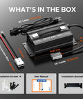 29.2V 20A LiFePO4 Battery Charger With 0V Activation, AC DC Lithium Charger With Anderson Connector And LED Indicator For RVs shown