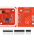 2 Pack PN532 NFC RFID Module Kit With I2C And SPI, Street Smart NFC Reader For Arduino Raspberry Pi, circuit boards and pins