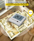 Underfloor Heating Cable Kit For Tile Floors 1630W 240V With Temperature Control Panel displayed with smart thermostat in 3D layout