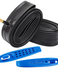 Two Pack 700x35C 38C 40C 42C 43C Bike Tubes With AV48mm Schrader Valve Inner Tube 700C Compatible For Road And Gravel Bikes