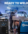 Welder using Syncrowave 212 Water Cooled TIG Welder With Auto-Set LCD Interface AC/DC TIG For Steel Stainless Steel And Aluminum
