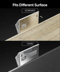 Lit 7 LED Solar Step Lights With 3 Sided Lenses Waterproof Stainless Steel Outdoor Lighting installation options