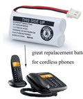 Beast Mode Ni Mh Rechargeable Cordless Phone Battery Pack Two Compatible With Vtech Cs6114 Cs6419 Att El52300 Cl80111 Home Landlines.
